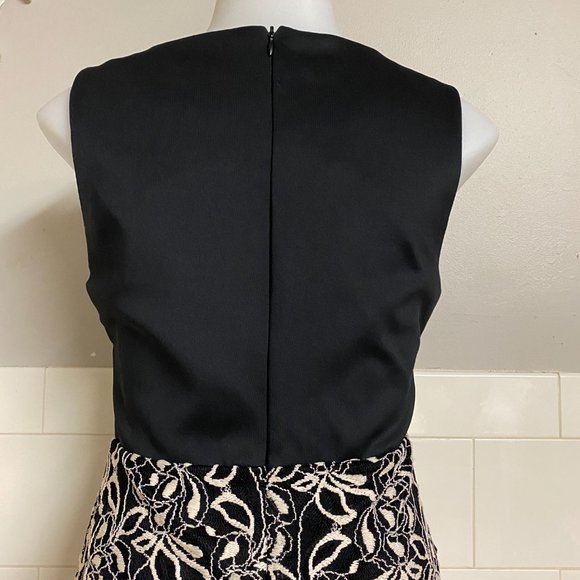 Woman Sleeveless Floral Bodycon Dress Size 4 - Picture 5 of 8